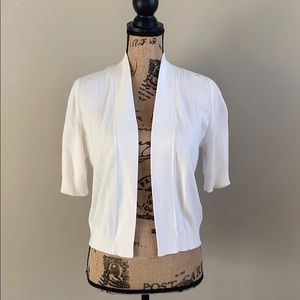 White cardigan